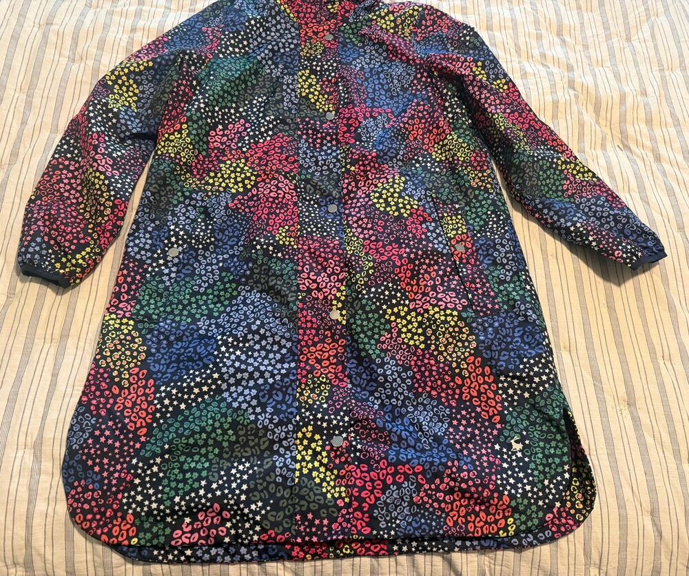 Joules Waybridge Raincoat in Party Leopard Print Women’s Size 6 NWT! - Picture 6 of 12
